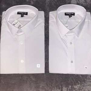 2 men’s Express Dress shirts
